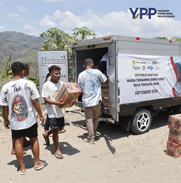 YPP Emtek Media Jangkau Manggarai Timur Salurkan Bantuan Gempa sungairawa dan Layanan Psikososial Anak